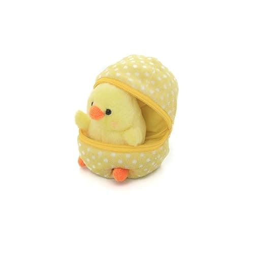 Plushland Plush Stuffed Animal 6 Inches Zip Up Egg Hideaway Cute Yellow Pastel and Polka Dot Easter Colors Spring Inspired Gift for Girls and Boys Birthday Mother's Day (Easter Chick) thumbnail 5