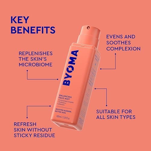 BYOMA Balancing Face Mist (100ml) pH Balanced Face Toner with Ceramides, Probiotics and Allantoin - Alcohol Free Toner Spray - Balance, Soothe and Refresh Throughout the Day - Face Mist thumbnail 3