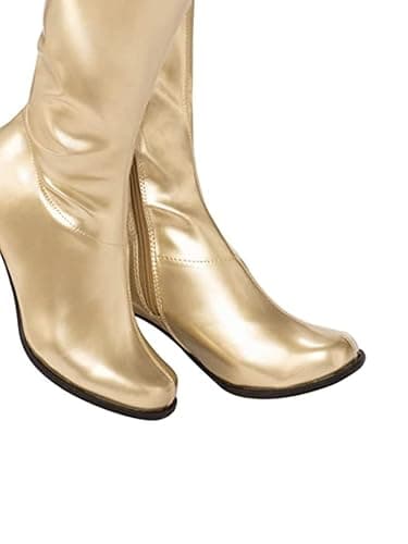 Rubies Women's Costume GoGo Boots, Gold, 6 thumbnail 2