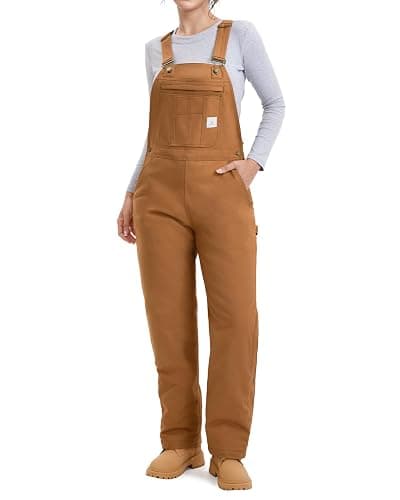 HISEA Insulated Bib Overalls for Women, Women's Essential Winter Water Resistant Overall, Ladies Snow Washed Overall for Work - Image 1