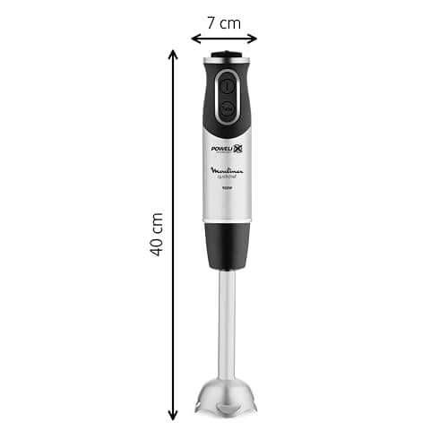 Moulinex QuickChef DD65581 1000 W Hand Blender with 10 Speed Turbo Regulator with 2 Chopping and Assembly Accessories and Measuring Cup, Anti-Splash, Stainless Steel thumbnail 3