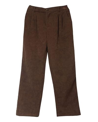 Women's Vintage High Waisted Straight Leg Corduroy Pants Trouser thumbnail 6