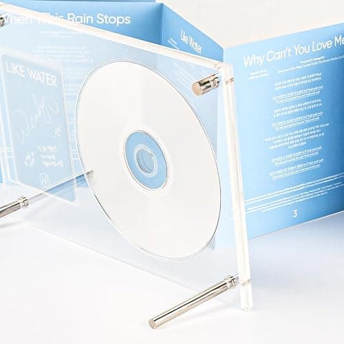 Baskiss Photocard and CD Holder Stand, Acrylic Standing Display, 66 x 91 mm Card Cares Ultra Clear Trading Cases Protectors for Kpop Photocard Baseball Basketball Photo (1CD+1Card) thumbnail 4