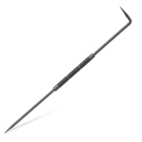 FdcLixuvol Double Pointed Scriber, 10 Inch Metal Scribe Tool Carbide Scribe Steel Point for Welding Marking Pen Glass Metal Sheet Ceramics (Black) - Image 1