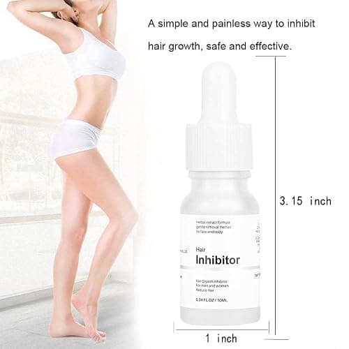 Generic Mild Hair Growth Inhibitor Serum,for Face, Arm, Legs Body Hair, Unscented, 0.34 Fl Oz, Lotion, Natural Plant Extract, Unisex thumbnail 6