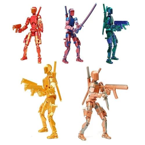 FoxVilla Assembly Completed T13 Action Figure, Titan 13 3D Printed Action Figure, 3D Printed Titan13, Assembled Dummy 13 Lucky 13 Toy Figure thumbnail 4