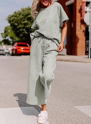 SHEWIN Women Two Piece Sets Business Casual Work Vacation Airport Outfits 2026 thumbnail 3