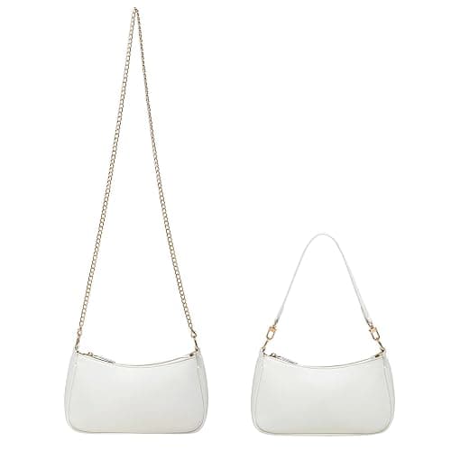 Shoulder Bags for Women Small White Purse Y2K Handbag Crocodile Pattern Clutch 90s Purses thumbnail 4