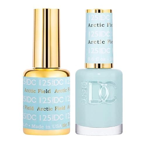 DND DC Gel Nail Polish Duo, Blue, 0.6 Fl Oz Each | Matching UV/LED Gel Polish & Air Dry Lacquer Set,Chip-Free Long Lasting Blue Nail Color, Easy Soak Off Removal - Image 1