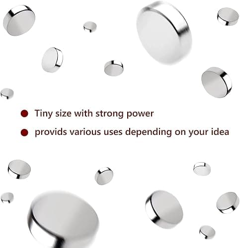 RHINOCATS 400Pcs Small Magnets, 4 Different Sizes Tiny Mini Magents, Multi-Use for Fridge, DIY, Office, Hobbies, Crafts and Science thumbnail 6