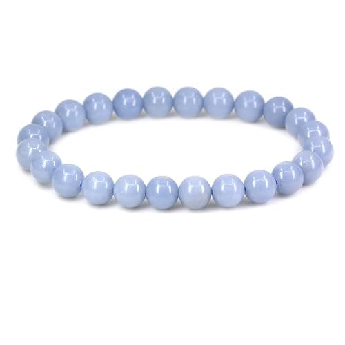 Keleny Gem Semi Precious Gemstones 8mm Natural Stone Round Beads Crystal Stretch Bracelets 7 Inch Unisex - Image 1