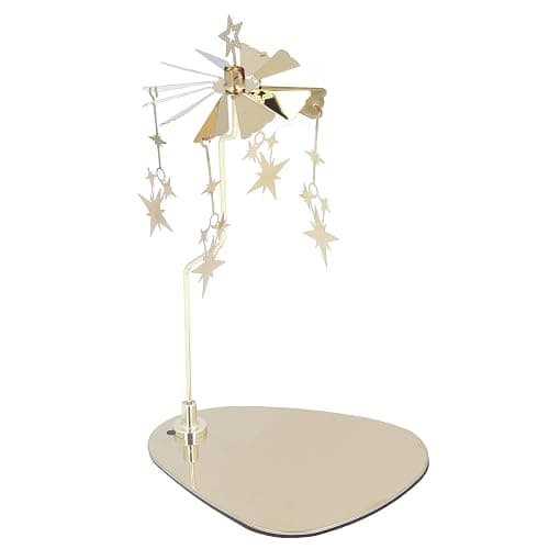 Fayelume Star Candle Carousel, Rotary Candle Holder Rotating, Stainless Steel Chime Candles Holder, for Bars Cafes Christmas Wedding thumbnail 9
