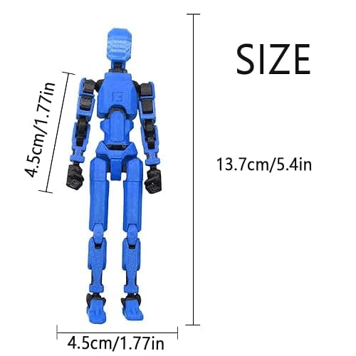 2026 New Assembly Completed-Titan 13 Action Figure,Dummy Robot 13 Action Figures Set,3D Printed Multi-Jointed Action Figures,Nova 13 Action Figure for Collectors Desktop Decorations (Blue) thumbnail 3