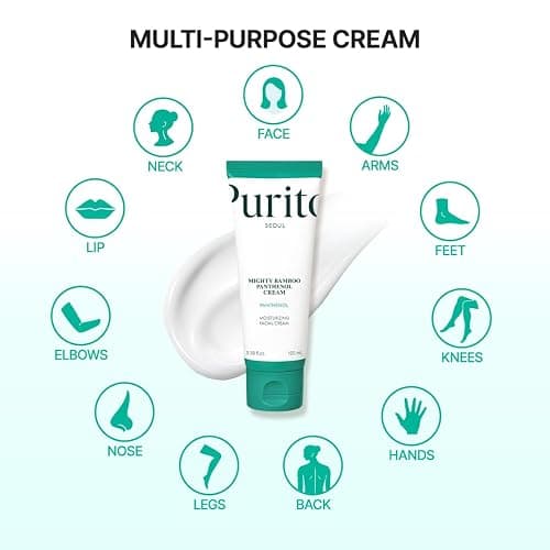 PURITO Panthenol 10% Cream for Sensitive Skin, 3.38 fl.oz | Skin Barrier Repair, Face Moisturizer, Blemish-Prone Care, Non-Comedogenic & Vegan, Korean Skincare thumbnail 5