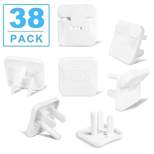 Outlet Covers Babepai 38-Pack White Child Proof Electrical Protector Safety Improved Baby Safety Plug Covers thumbnail 8