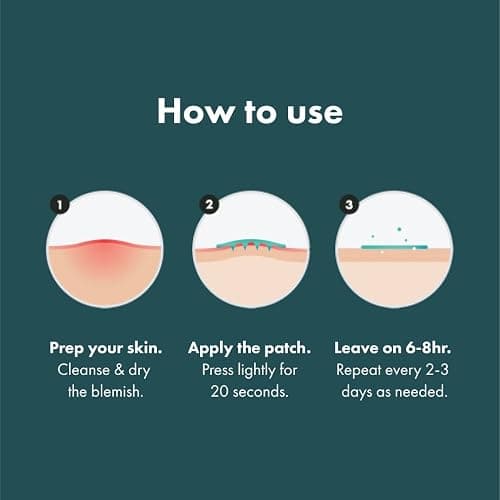 Mighty Patch Micropoint Large Hydrocolloid Pimple Patches for Face Blemishes from Hero Cosmetics, Acne Stickers for Early Stage Zits & Hidden Pimples, 395 Proprietary Micropoints, 8 Count thumbnail 6