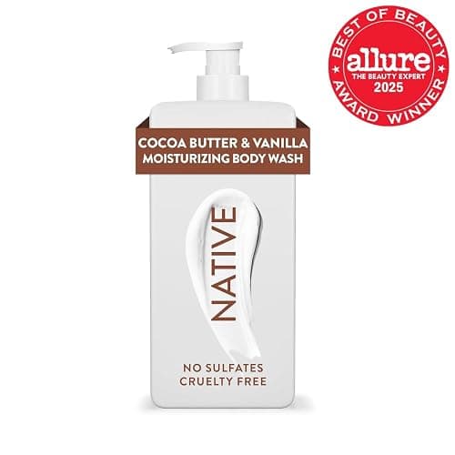 Native Moisturizing Body Wash Contains Naturally Derived Ingredients | for Women & Men, Sulfate, Paraben, & Dye Free Leaving Skin Soft & Hydrated | Cocoa Butter & Vanilla 18 oz thumbnail 2