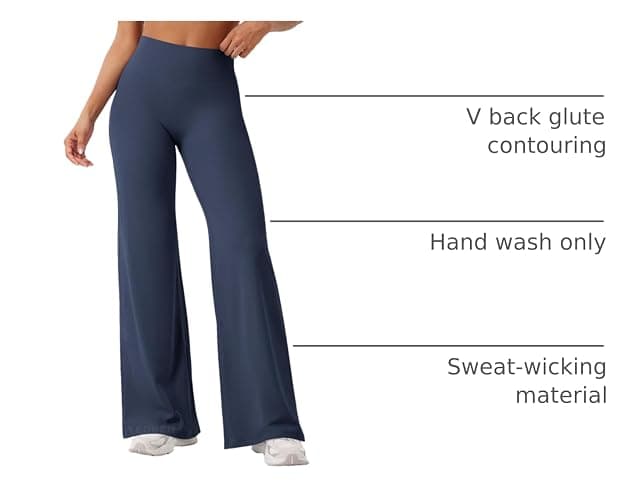 YEOREO Workout Leggings Womens No Front Seam Straight Leggings 29"/ 31.5"/ 33"/ 35" High Waist Buttery Eddiy Gym Yoga Pants thumbnail 3