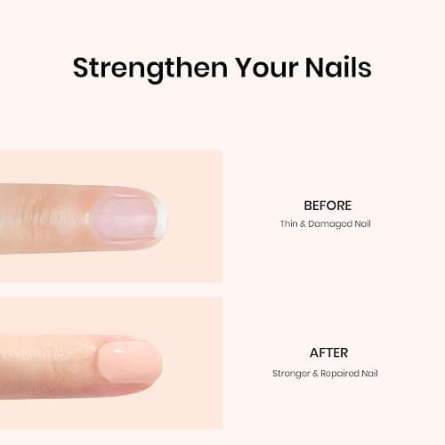 Beetles Color Base Gel Polish, 1pcs 15ml Rubber Base Builder Neutral Nude Gel Base Coat Warm Jade Nail Polish Nail Strengthener UV Led Needed Gift for Women Girls thumbnail 5