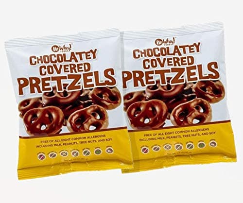 Vegan, Gluten Free Chocolatey Covered Pretzels (2 Pack) | Dairy Free, Peanut Free, Nut Free, Soy Free, All Natural, Sesame Free | Allergy Friendly | No Whey Foods - Image 1