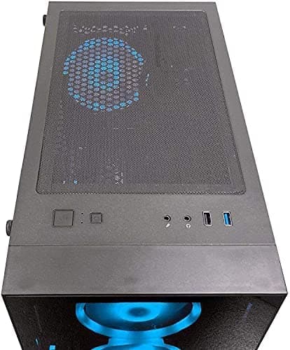 XUM Titan Prebuilt Gaming PC: AMD Ryzen 5 5500GT, Radeon Vega 7 Integrated Graphics, 16GB DDR4 RAM, 256GB NVMe SSD, 1TB HDD, 500W PSU 80+ Bronze, aRGB, WiFi 5, Windows 11 Home, Entry Level, Black Case thumbnail 2