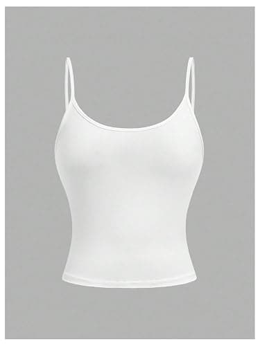 SOLY HUX Girl's Camisole Tops Spaghetti Strap Scoop Neck Slim Fitted Summer Basic Top 4 Pack thumbnail 5