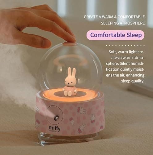 Miffy Crystal Ball Mist Humidifier - Romantic Gift Choice-(White Blue) thumbnail 6