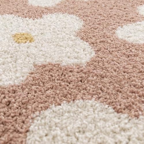 Decoweb Tapis Fleurs maximalistes - Apolline - Rose - 120 x 170 cm thumbnail 2