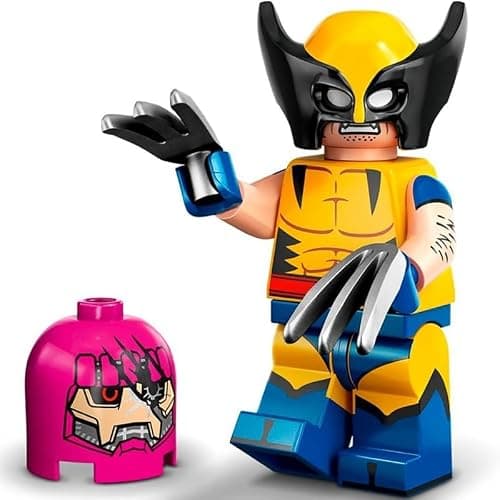 LEGO Marvel Series 2 Minifigure: Wolverine Minifigure Calendar Man Capes - Superheroes 71039 thumbnail 3