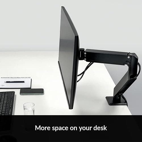 ARCTIC X1-3D - Monitor arm with gas lift arm for one monitor, monitor stand for up to 40"/43" Ultrawide, up to 10 kg/22 Ibs, Cable management, Tiltable, Swivelable, Height adjustable - Black thumbnail 2