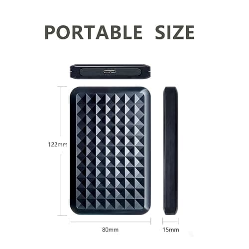 Tianken 1TB Ultra Slim Portable External Hard Drive 2.5'' USB 3.0 HDD Storage for PC, Mac, Laptop, PS4, PS5, Xbox one thumbnail 6