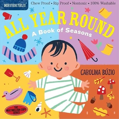 Indestructible Series Fun 6-Book Collection Set - Chew-Proof, Rip-Proof, and Washable Baby Books - All Year Round, Let’s Go Outside!, Let’s Be Kind, Baby Find the Shapes!, Big and Little, Baby See the Colors! thumbnail 2
