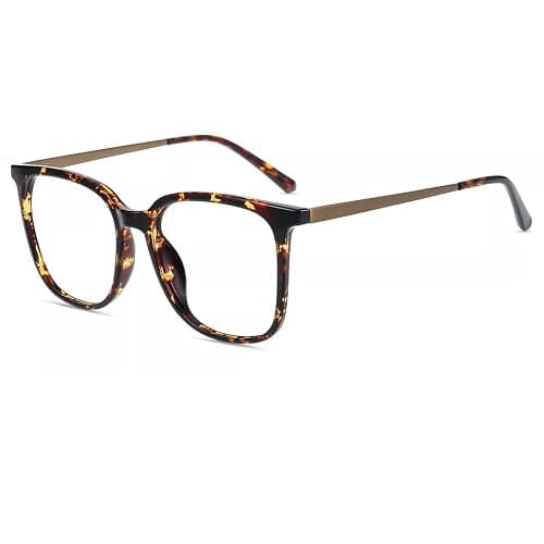 Firmoo Oversized Blue Light Blocking Glasses for Women/Men, Large Square Frame Computer Glasses for Screens - Image 1
