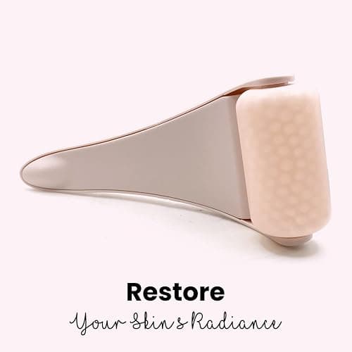 ROSELYNBOUTIQUE Ice Roller for Face Wrinkles Fine Lines Puffiness Stick Massager Facial Skin Care Tools Self Care Gifts for Men Women (Beige) thumbnail 4