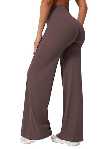 YEOREO Ease Workout Leggings Womens Straight Leggings Eddiy Gym Yoga Pants | 29"/31.5"/33"/35",No Front Seam,High Waist,Buttery,Booty Lifting,Wide Leg thumbnail 2