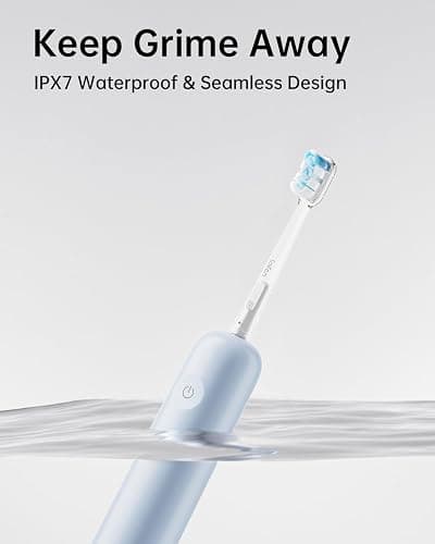 Laifen Wave Electric Toothbrush, Oscillation & Vibration Sonic Electric Toothbrush for Adults with App, 3 Brush Heads, IPX7 Waterproof Magnetic Rechargeable Travel Powered Toothbrush ABS(Blue) - Solo Blue - 1 Count (Pack of 1) thumbnail 8