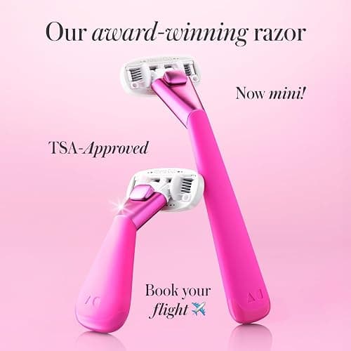Athena Club Women's Mini Travel Razor - Trial Size - Super Pink thumbnail 11