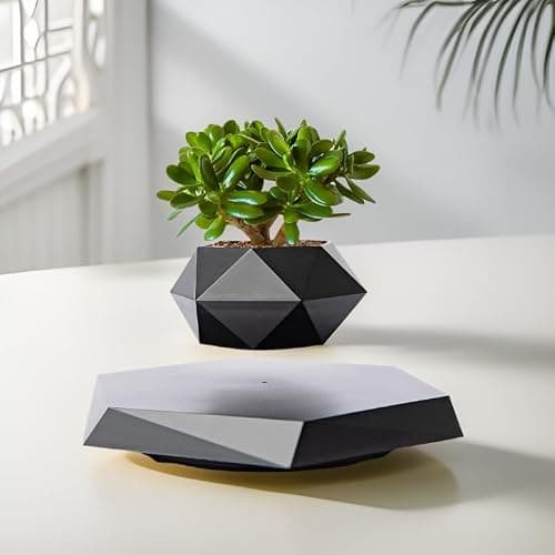 MOOCCI Levitating Plant Pot Floating Plant Potted Plant, Ideal Home Gift for Father's Day, Classmates for Halloween, Thanksgiving, Christmas thumbnail 7
