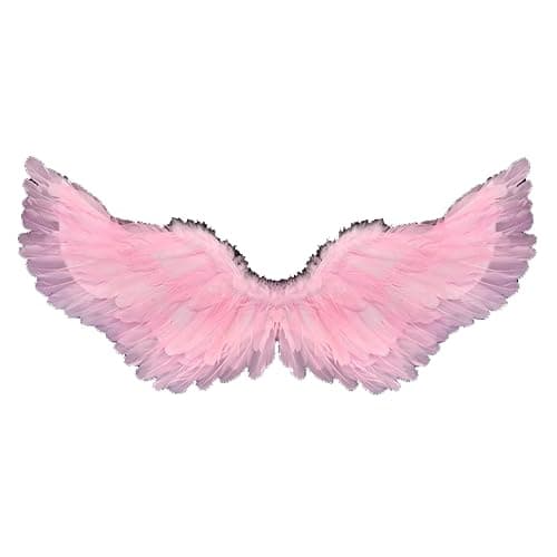 Creative Angel Feather Wings with Elastic Straps Bright Color Lightweight Costume Cosplay Wings Photography Props Halloween Supplies Sky Blue thumbnail 3