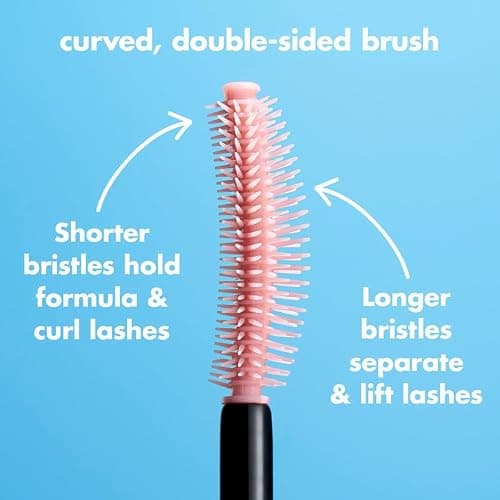e.l.f. Lash 'N Roll Mascara, Curling Mascara For Visibly Lifted Lashes, Lifts & Separates Lashes. Long-Lasting Formula, Vegan & Cruelty-Free, Pitch Black thumbnail 3