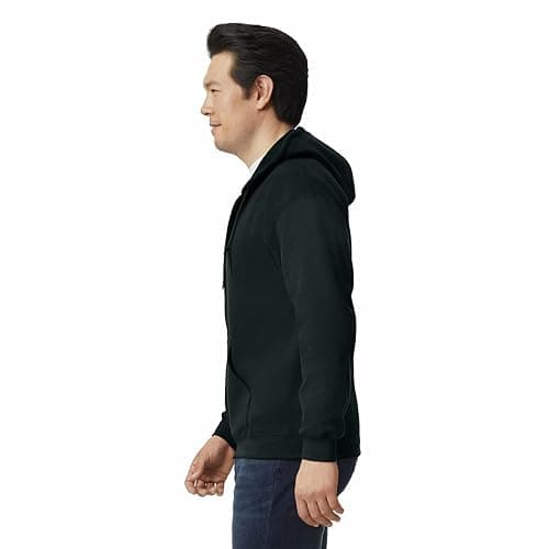 Gildan Adult Fleece Zip Hoodie Sweatshirt, Style G18600, Multipack thumbnail 2