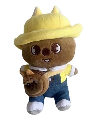 Thyoeun Skzoo Animal Sitting Plush Doll Set - 22cm with Removable Clothes & Backpack - Limited Edition SKZ Plushies - Concert Merch Gift thumbnail 3