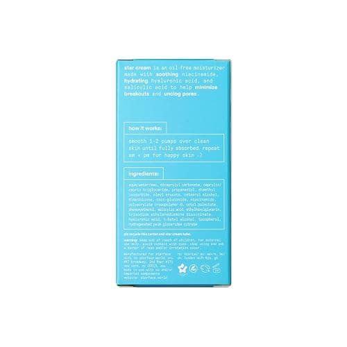 Starface Star Cream + Salicylic Acid, Lightweight, Hydrating Moisturizer, Made for Breakout-Prone and Sensitive Skin, Minimize Breakouts, Unclog Pores, Oil-free, Fragrance Free (1.7 fl oz) thumbnail 2