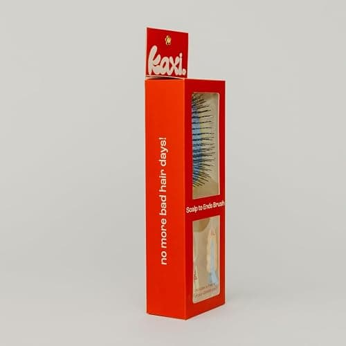 Kaxi Metal Bristle Scalp to Ends Hair Brush, Includes FREE set of GRWM Clips thumbnail 8