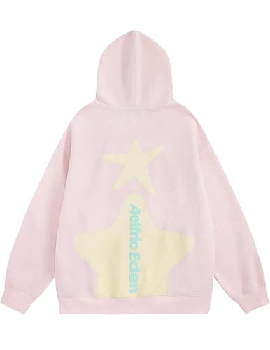Aelfric Eden Star Graphic Hoodies Print Hoodie Unisex Oversized Hooded Sweatshirt Long Sleeve Pocket Pullover thumbnail 5
