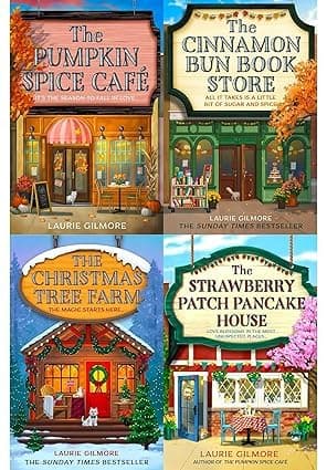Dream Harbor Series 4 Book Collection Set – The Pumpkin Spice Café, The Cinnamon Bun Bookstore, The Christmas Tree Farm, and The Strawberry Patch Pancake House - Image 1