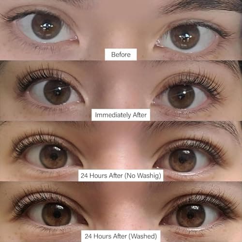 Korean Lash Lift Kit + Color Kit - Perfectly Curled and Darker Lashes | 8 Weeks Lasting Results- Faster Alternative to Lash Serums, Complete DIY Perm Kit with Gentle and Nourishing Ingredients thumbnail 7