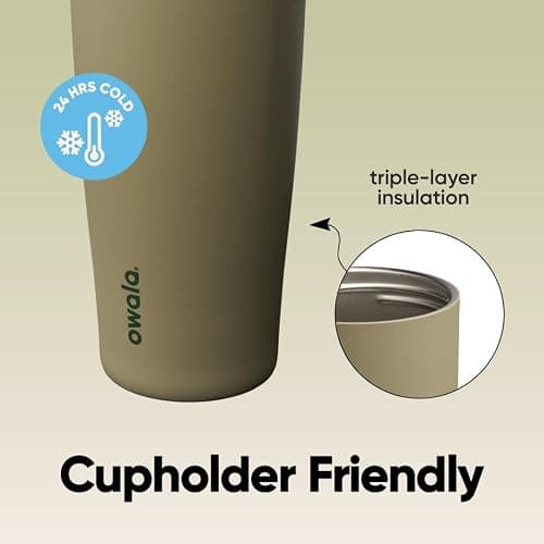 Owala FreeSip Sway Insulated Stainless Steel Water Bottle with Two-Way Spout, Built-In Straw and Bucket Handle, Made for Travel, School, and Sports, 40oz, BPA Free, Leak Proof, Off Road thumbnail 6