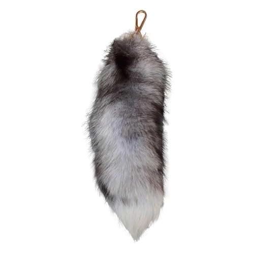 Faux Fur Tail Keychain Fluffy Therian Cosplay Accessory Long Soft Realistic Animal Tail Charm for Costume Party - Image 1