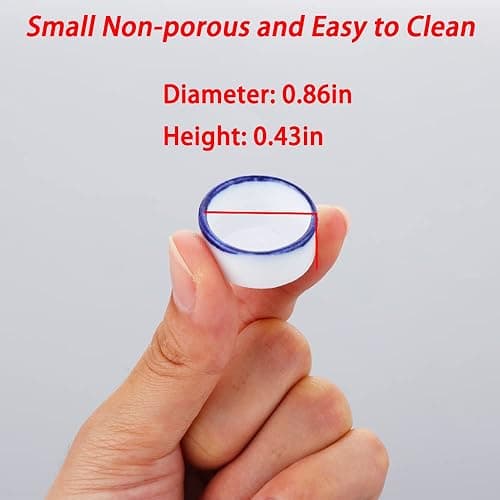 6 Pcs Spider Micro Water Bowl Mini Ceramic Dish for Spider Tarantula Millipede Tiny Reptile (Small: 0.86" D, 0.43" H) thumbnail 5